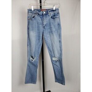 Lucky Brand Skinny Distressed Holes Jeans Women's Size 2 / 26 Light Blue Denim